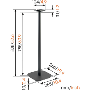 Speaker floor stand Vogels (1 pc)