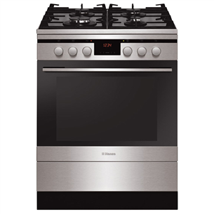 Hansa, 62 L, inox  - Freestanding Gas Cooker with Electric Oven