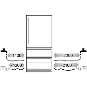 Integreeritav külmik Liebherr (203 cm)