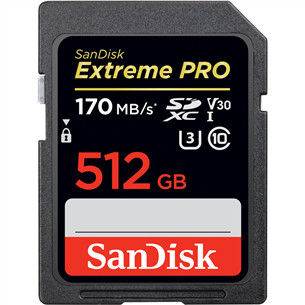 SDXC mälukaart SanDisk Extreme PRO (512 GB)