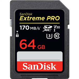 SDXC mälukaart SanDisk Extreme PRO (64 GB) SDSDXXY-064G-GN4IN