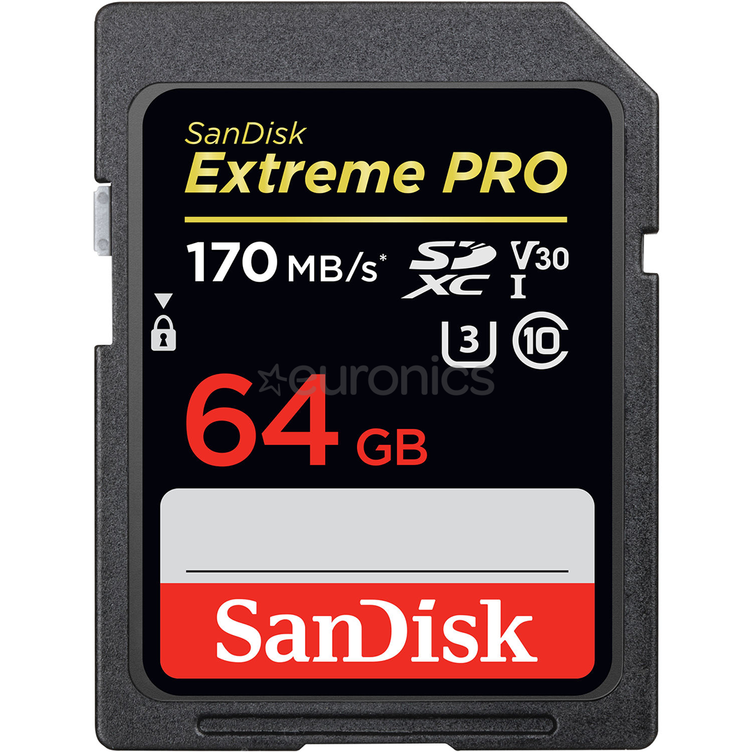 Карта памяти SDXC SanDisk Extreme PRO (64 ГБ)
