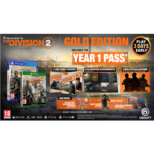 PS4 mäng Tom Clancys: The Divison 2 Gold Edition