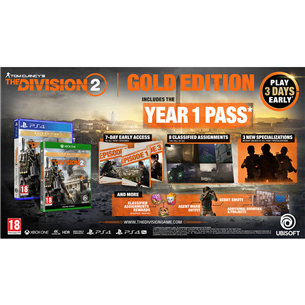 PS4 game Tom Clancys: The Division 2 Gold Edition