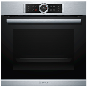 Bosch Serie 8, pyrolytic cleaning, 71 L, inox - Built-in Oven