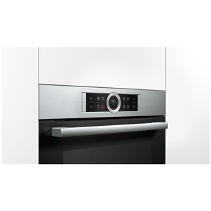 Bosch Serie 8, pyrolytic cleaning, 71 L, inox - Built-in Oven