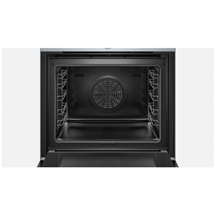 Bosch Serie 8, pyrolytic cleaning, 71 L, inox - Built-in Oven