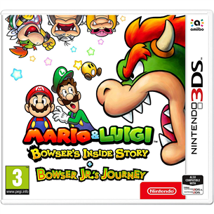 3DS mäng Mario & Luigi: Bowser's Inside Story + Bowser Jr's Journey