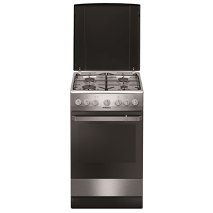 Hansa, 8 programs, 62 L, inox - Freestanding Gas Cooker with Electric Oven FCMX581009