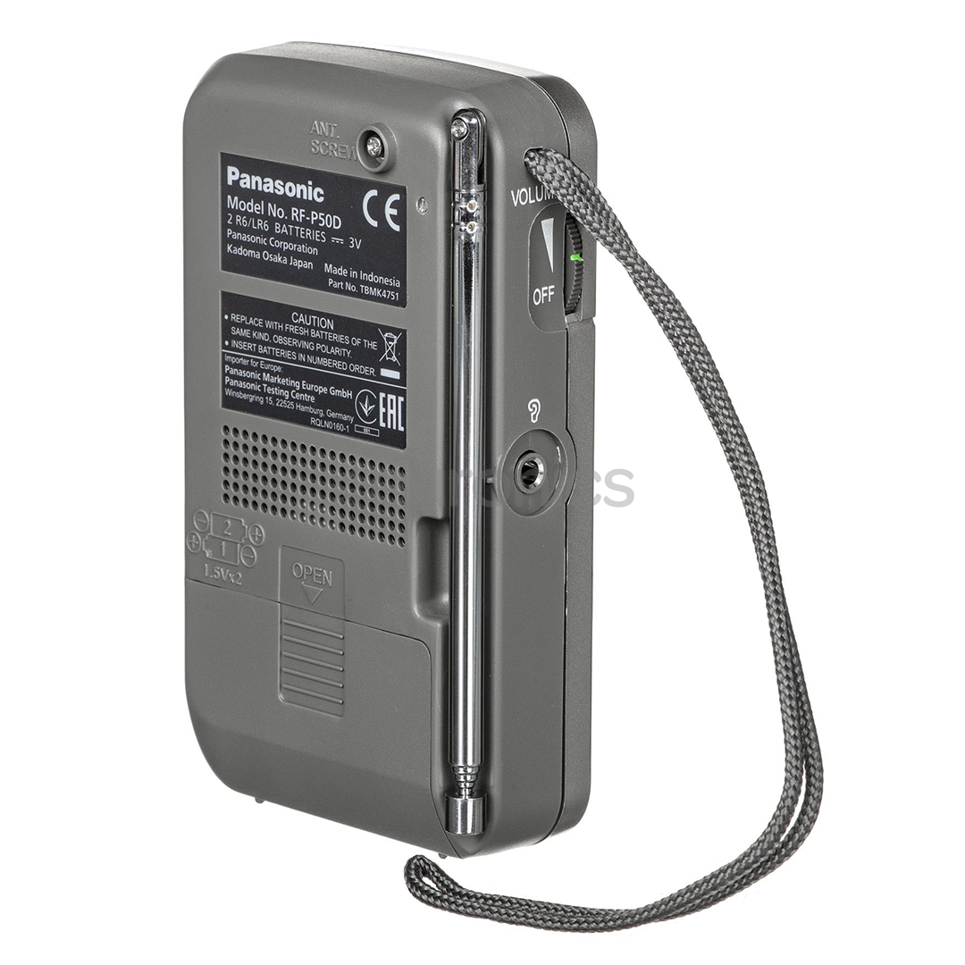 Pocket radio Panasonic RF-P50D, RF-P50DEG-S | Euronics