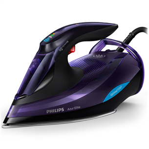 Philips Azur Elite, 3000 Вт, черный/фиолетовый - Паровой утюг