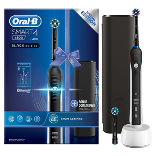 Braun Oral-B Smart 4500, travel case, black/white - Electric toothbrush