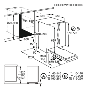 Built-in dishwasher Electrolux (13 place settings)