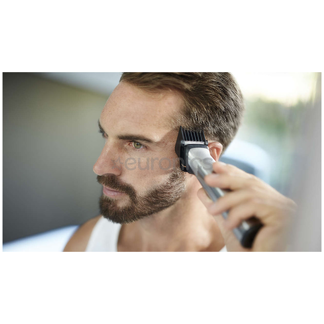 Philips Multigroom 7000 Series, 14 в 1, серебристый/черный  - Мультитриммер