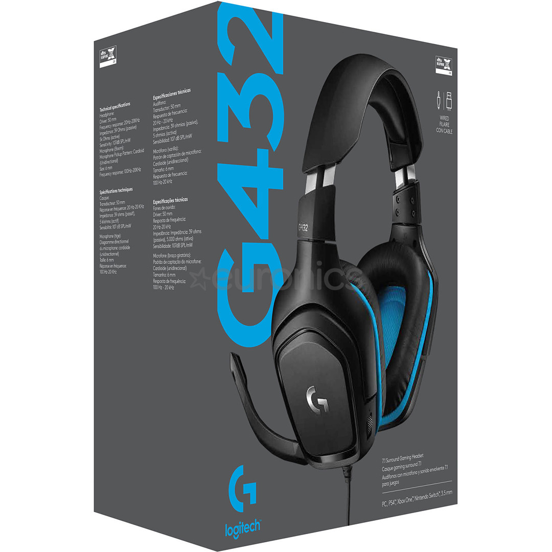 Headset 7.1 Logitech G432