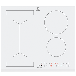 Electrolux, laius 59 cm, raamita, valge - Integreeritav induktsioonpliidiplaat LIV63431BW