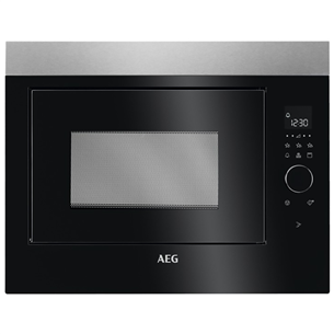 AEG, 26 L, 900 W, black/inox - Built-in Microwave Oven with Grill