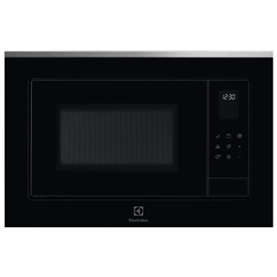 Electrolux, 25 L, 900 W, must/roostevaba teras - Integreeritav mikrolaineahi