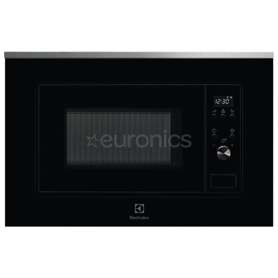 Electrolux, 20 L, 700 W, must/roostevaba teras - Integreeritav mikrolaineahi