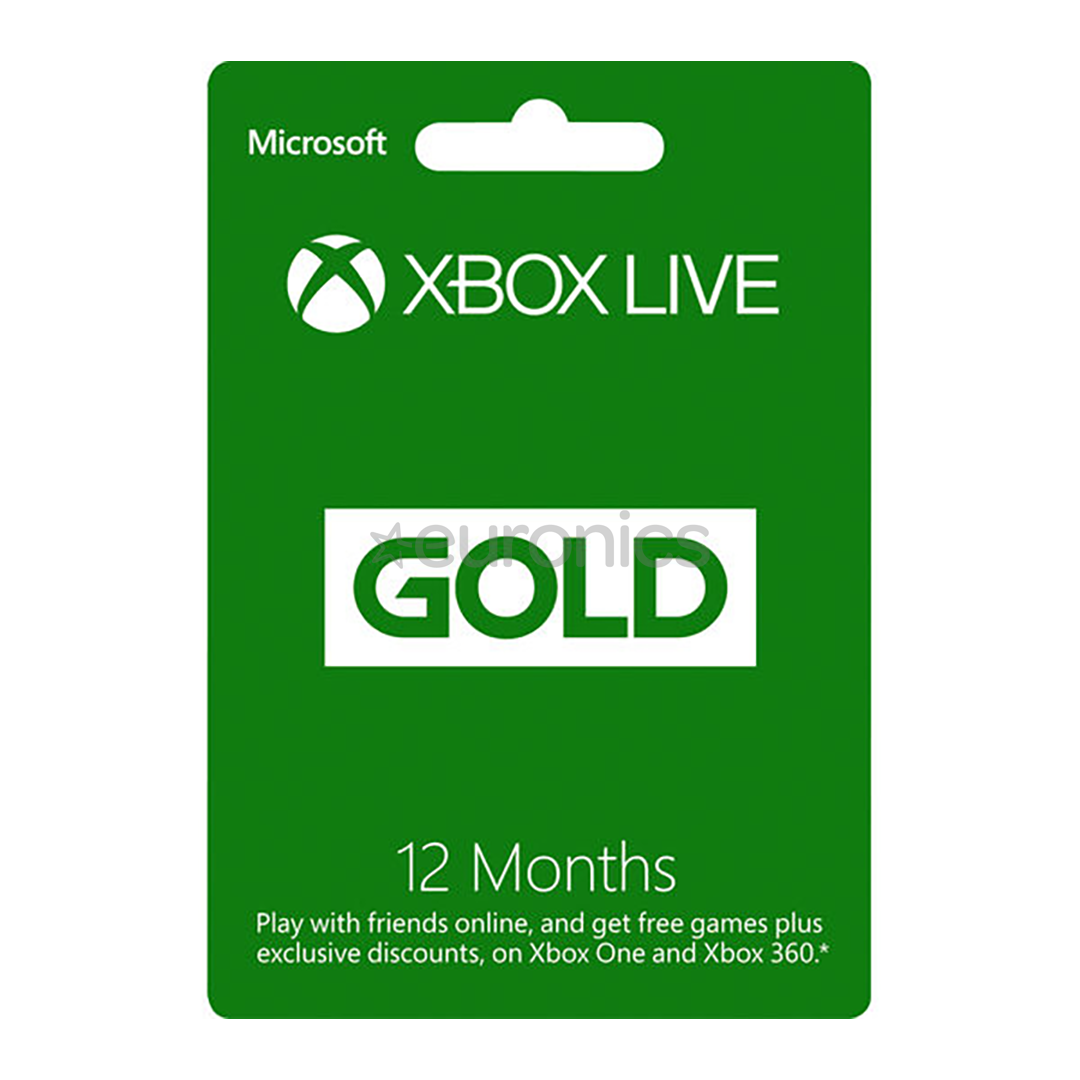 Карта Xbox Live GOLD (12 месяев)