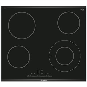 Bosch, width 60.6 cm, black - Built-in ceramic hob