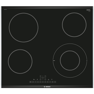 Bosch, width 60.6 cm, black - Built-in ceramic hob