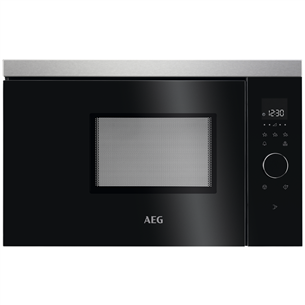 AEG, 17 L, 800 W, must/roostevaba teras - Integreeritav mikrolaineahi MBB1756SEM