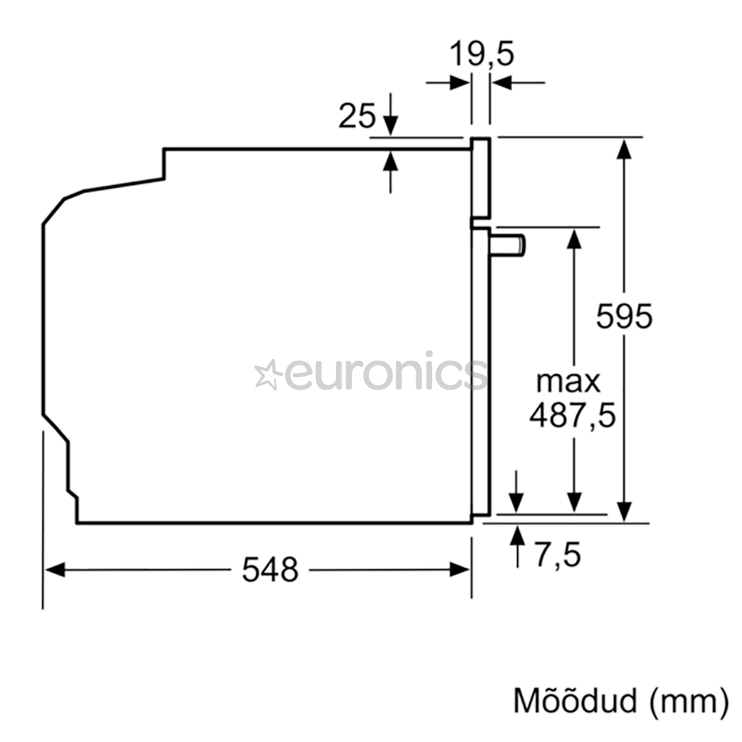 Bosch Serie 4, 71 L, inox - Built-in Oven
