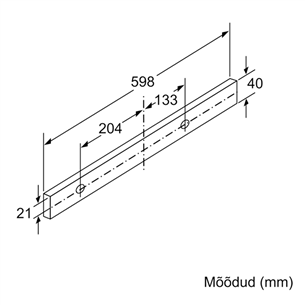 Built-in cooker hood Bosch (420 m³/h)