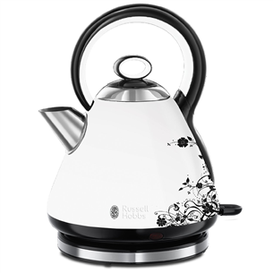 Russell Hobbs Legacy Floral, 1,7 л, белый/черный - Чайник