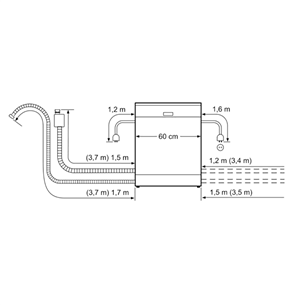 Built-in dishwasher Bosch (12 place settings)