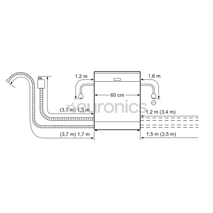 Built-in dishwasher Bosch (12 place settings)