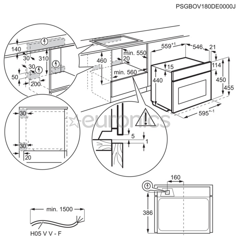 Integreeritav kompakt-mikrolaineahi Electrolux