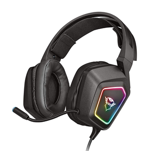 Trust GXT 450 Blizz RGB 7.1 Surround, must - Mänguri peakomplekt 23191