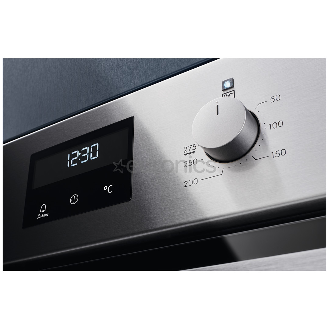 Electrolux SteamBake 600, 72 L, roostevaba teras - Integreeritav ahi