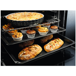 Electrolux SteamBake 600, каталитическая очистка, 72 л, черный - Интегрируемый духовой шкаф