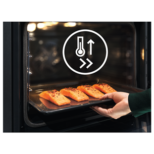 Electrolux SteamBoost 800, 70 L, black - Built-in Steam Oven