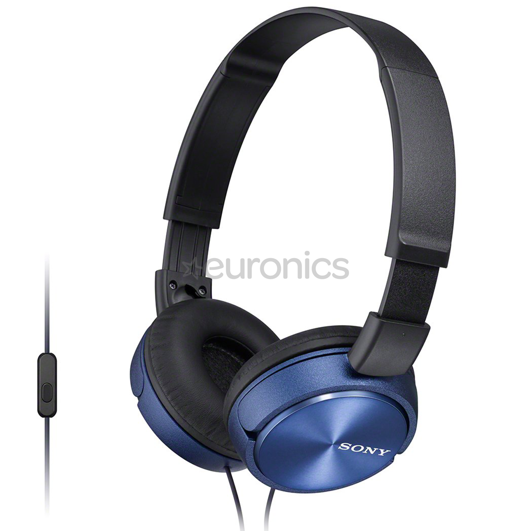 Sony ZX310, синий - Накладные наушники