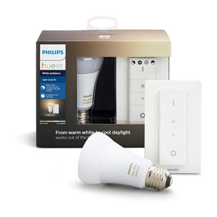 Лампочка Hue E27 White Ambiance + диммер Hue Philips