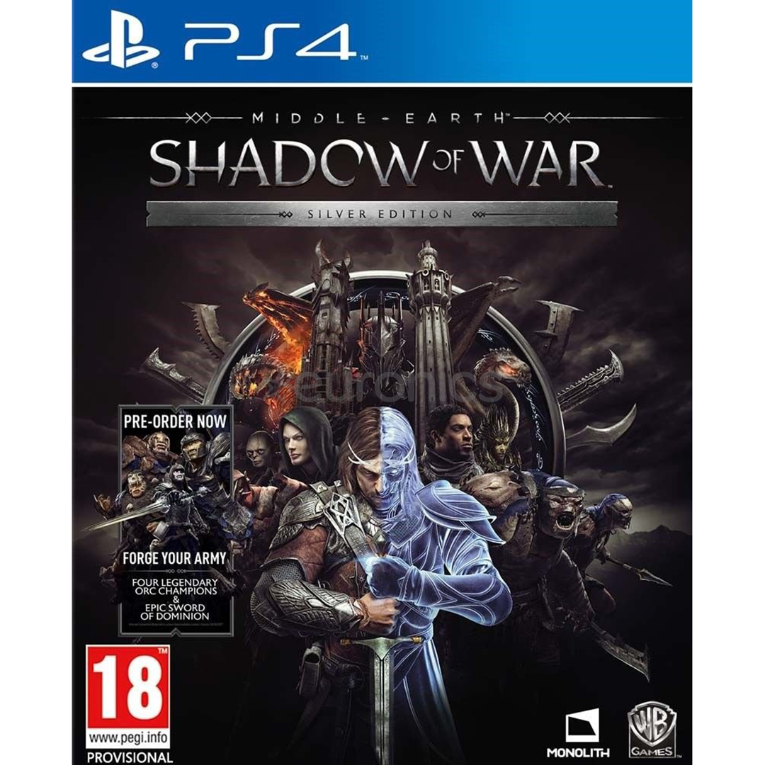 Игра для PlayStation 4, Middle Earth: Shadow of War Silver Edition