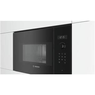 Bosch, 20 L, 800 W, black - Built-in Microwave Oven