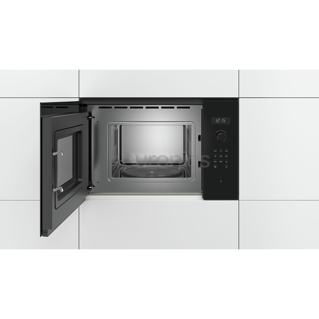 Bosch, 20 L, 800 W, black - Built-in Microwave Oven