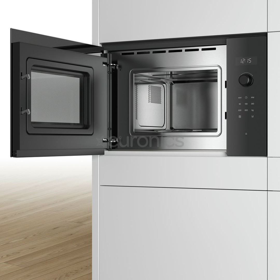 Bosch, 20 L, 800 W, black - Built-in Microwave Oven