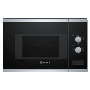 Bosch, 20 L, 800 W, silver/black - Built-in Microwave Oven BFL520MS0