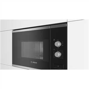 Bosch, 20 L, 800 W, silver/black - Built-in Microwave Oven