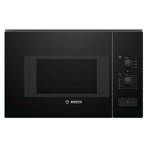 Bosch Serie 4, 20 л, 800 Вт, черный - Интегрируемая микроволновая печь BFL520MB0