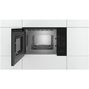 Bosch seeria 4, 20 L, 800 W, must - Integreeritav mikrolaineahi