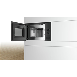 Bosch seeria 4, 20 L, 800 W, must - Integreeritav mikrolaineahi