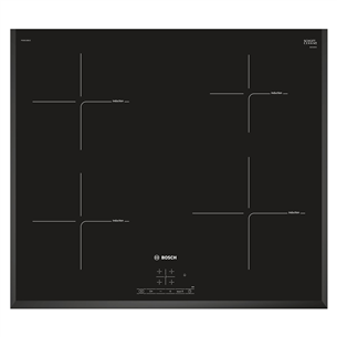 Bosch seeria 4, laius 59,2 cm, raamita, must - Integreeritav induktsioonpliidiplaat