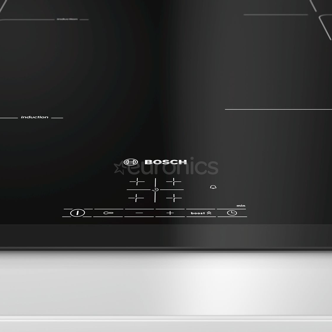 Bosch seeria 4, laius 59,2 cm, raamita, must - Integreeritav induktsioonpliidiplaat
